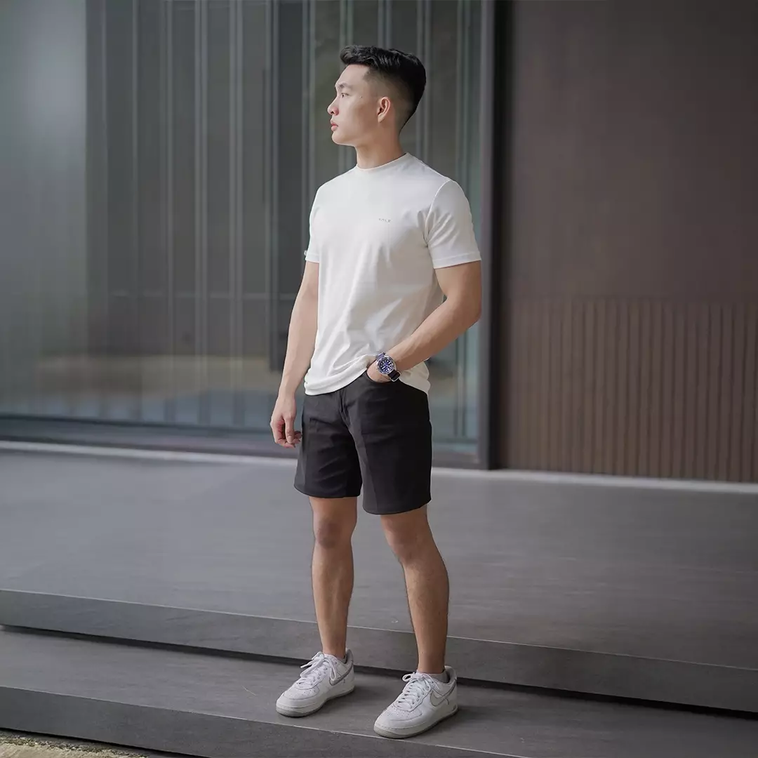 Kale JUNO WHITE/ Cotton Cloudy / Atasan Kaos Pria / Kaos Basic Pria