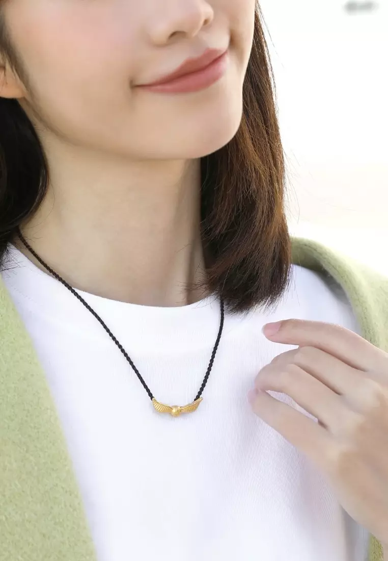 999 Gold Harry Potter Snitch Necklace for Women & Men 45cm 92855Z