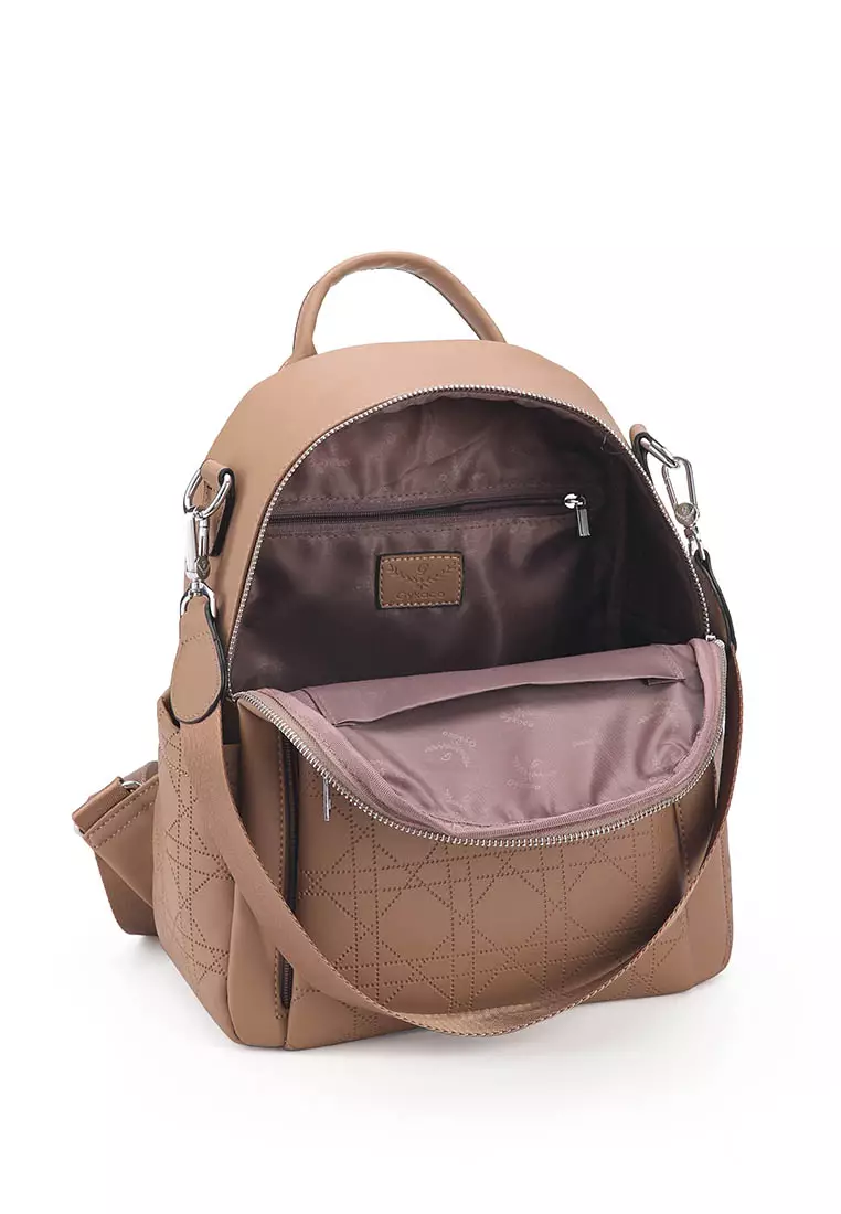 GYKACO SORAN Khaki - Tas Ransel Wanita - Fashion Backpack (IMPORT)