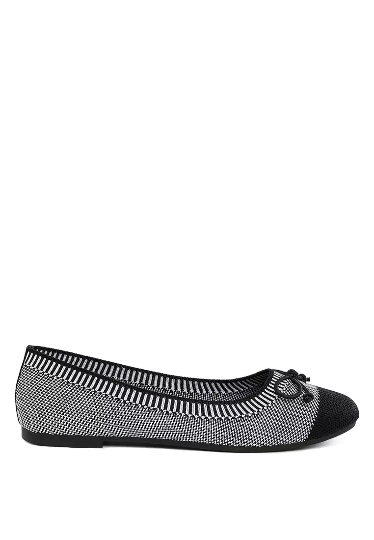 Discount on London Rag  shoes - SKU: Two Tone Ballerinas in Grey/Black