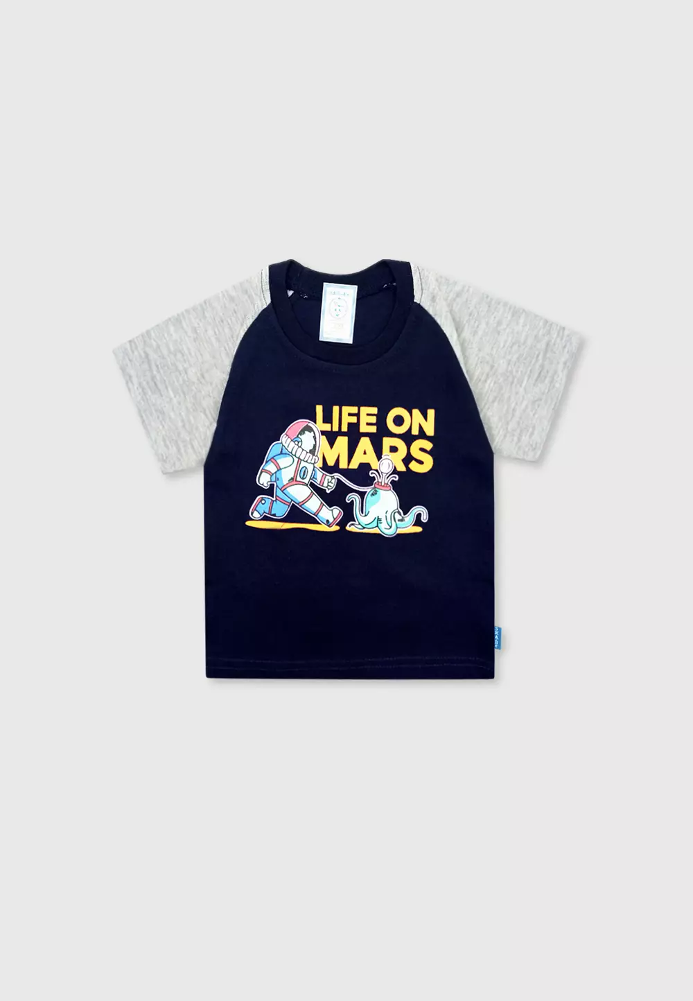 Wakakids Setelan Bayi Laki Laki Usia 6 Bulan Hingga 12 Bulan Set Baju Anak Celana Jeans Motif Life On Mars 3189 Navy