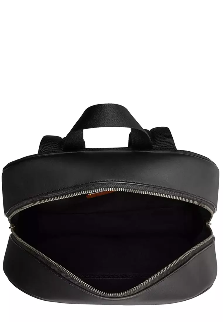 Owen Backpack Bag In Signature Canvas - Charcoal/ Black CAJ90