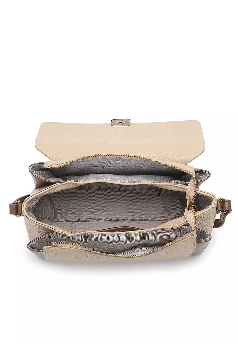 Women's Sling Bag / Crossbody Bag / Shoulder Bag - Khaki / Coffee