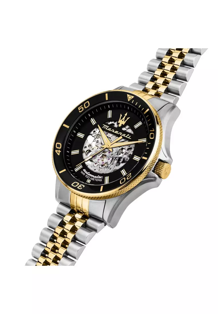 【2 Years Warranty】Maserati Sfida 44mm Men's Automatic Watch R8823140010