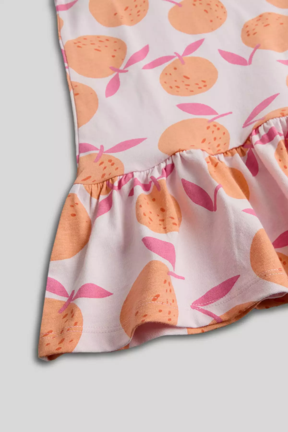 Mothercare Pink Oranges Jersey Dress - Gaun Anak Perempuan (Multi)