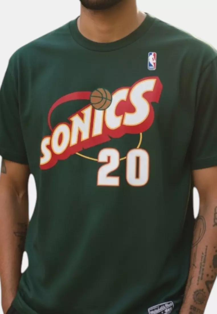 #20 Gary Payton Super Sonic - Player Name & Number Tee