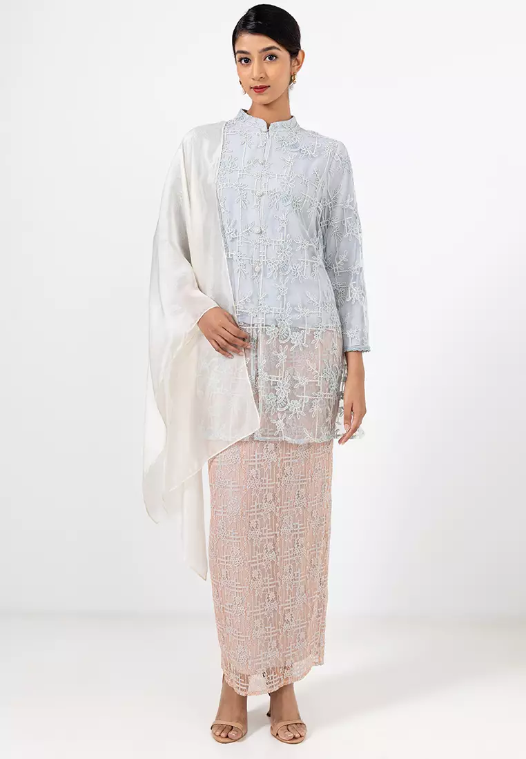 AMELIA LOOSE KEBARUNG SET WITH SHAWL