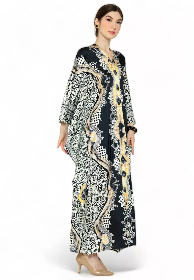 Kanzi Long Sleeve Batik Kaftan