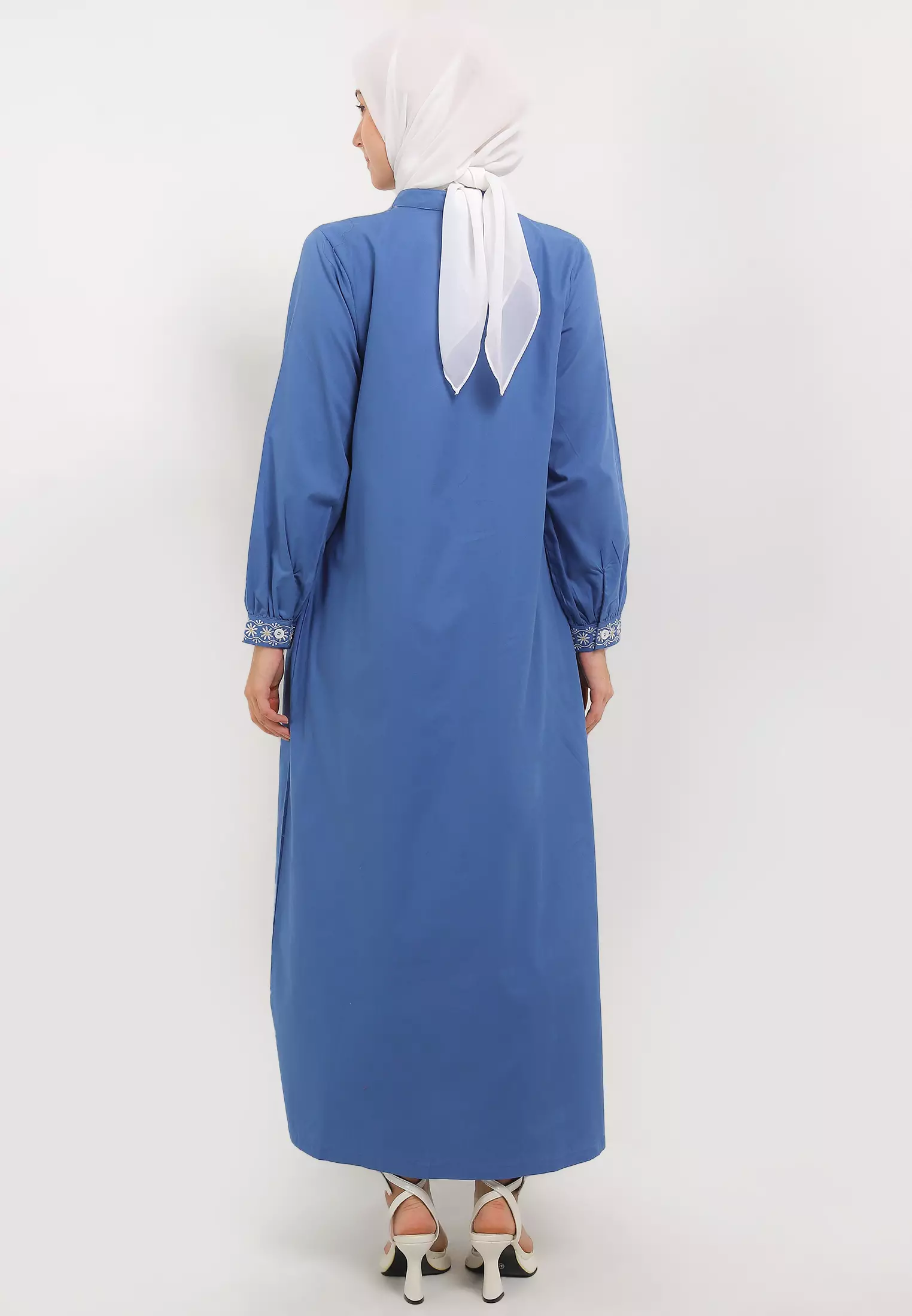 MFMW Haura Dress Gamis Faded Denim