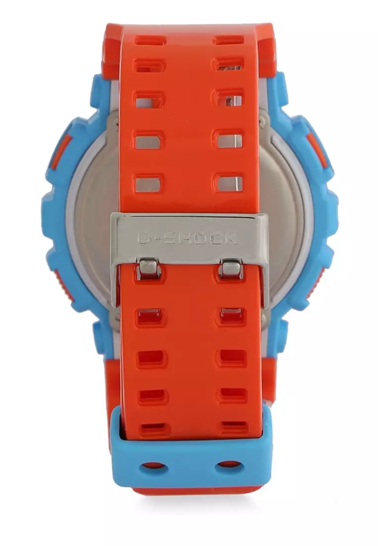 Casio G-SHOCK Jam Tangan Pria - Orange Blue - Resin - GA-110NC-2ADR