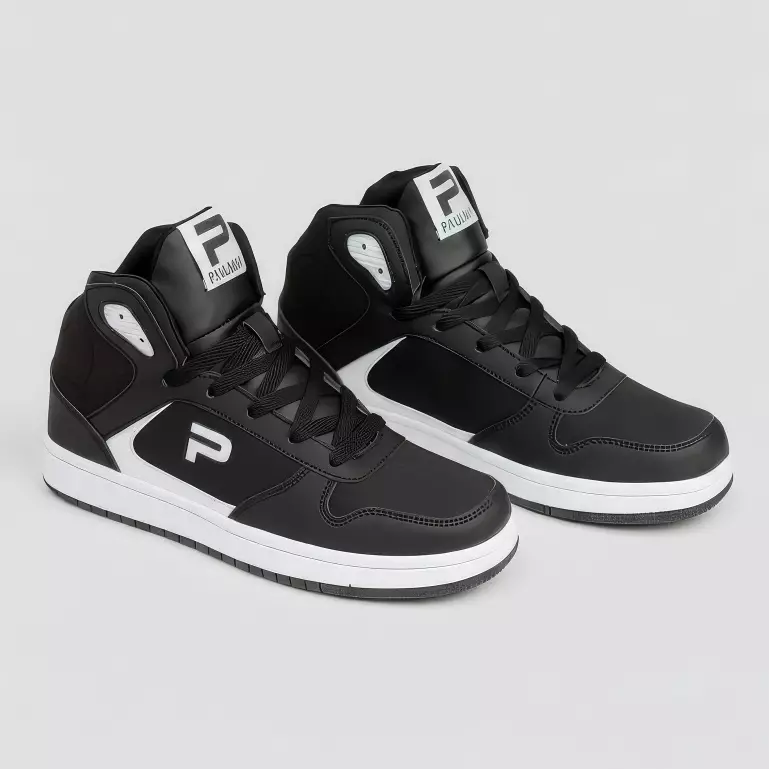 PAULMAY - Sepatu Sneakers Pria Lisbon High - Black White