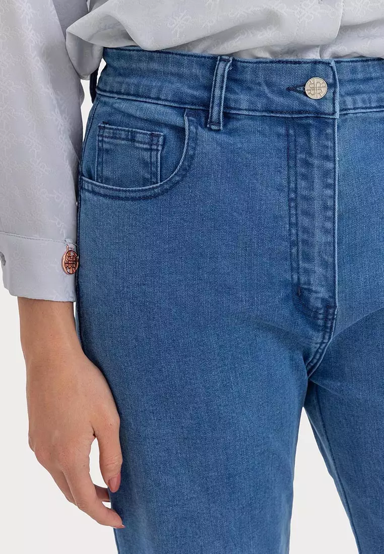 Ria Miranda Blue Denim Claris Pants