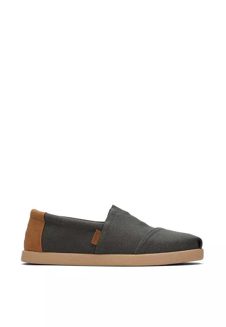 Discount on Toms  shoes - SKU: Espadrille Alpargata Forward Men - Forest Green Canvas