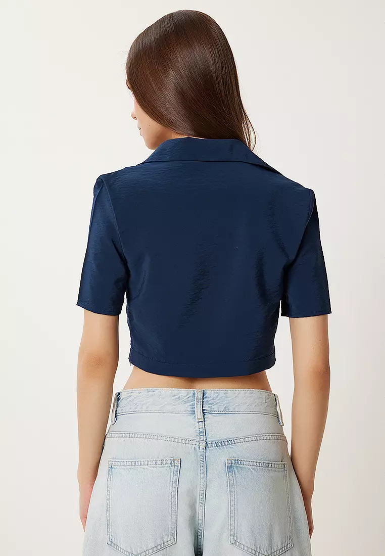 Crop Polo Top