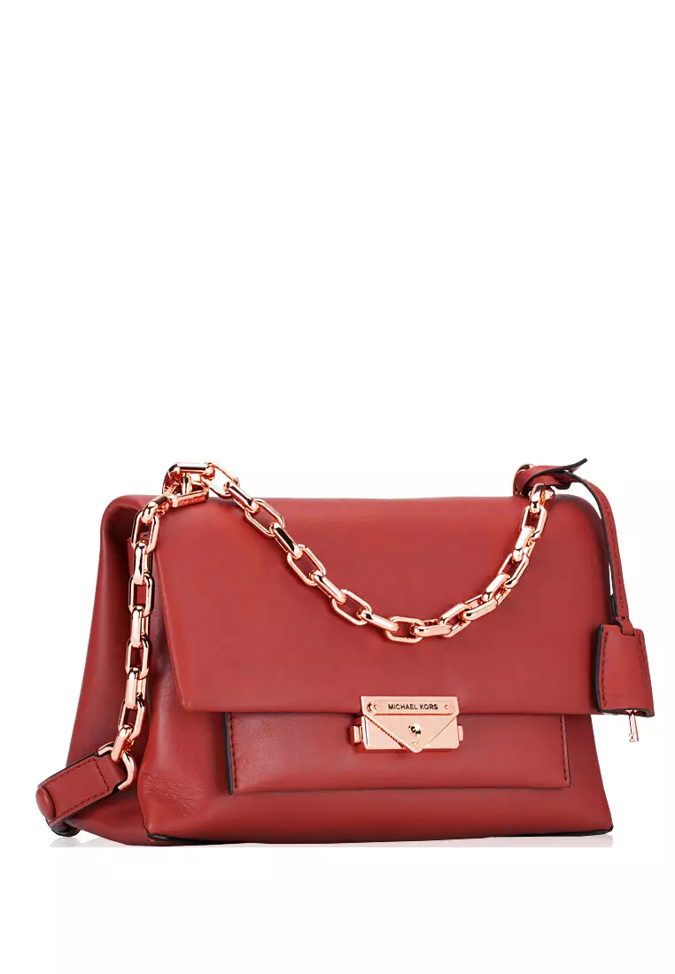 Michael Kors Cece Mini Quilted Leather Crossbody Bag - Red