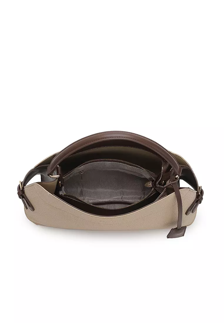 Women's Top Handle Bag / Sling Bag / Crossbody Bag / Shoulder Bag - Khaki / Coffee
