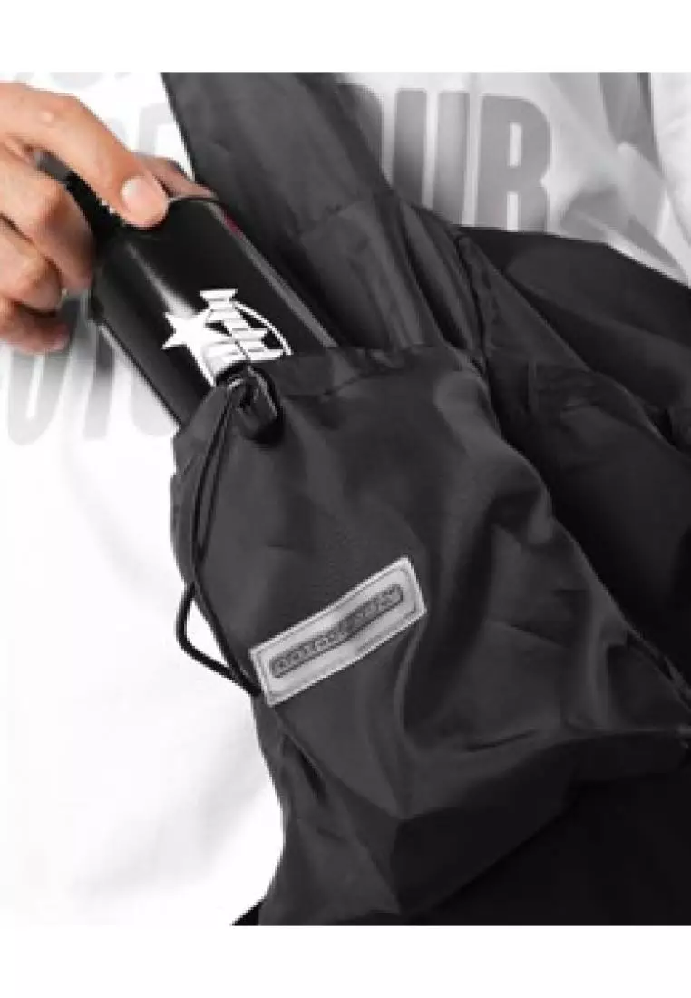 OOTDSUPPLY Sling Bag Parachute OS Sign Black l Parasut Bag l Cross Bag Skena | Hand Bag I Tas Selempang | SB006