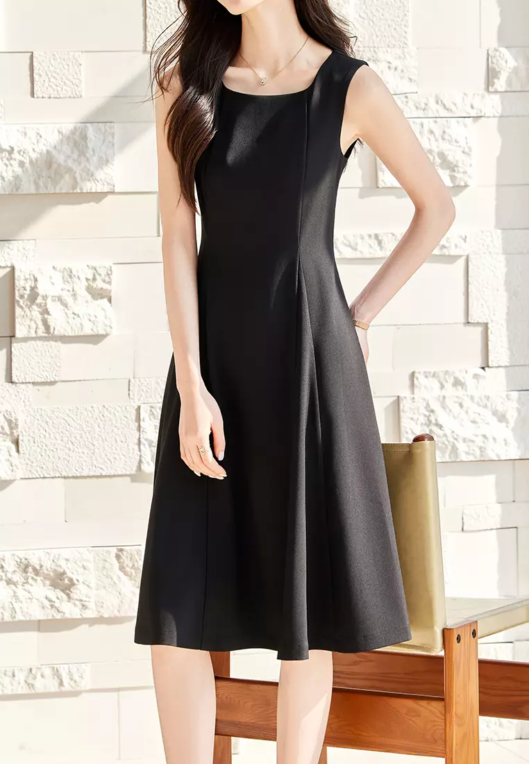 Slim Fit Sleeveless Dress YGH-EQ955