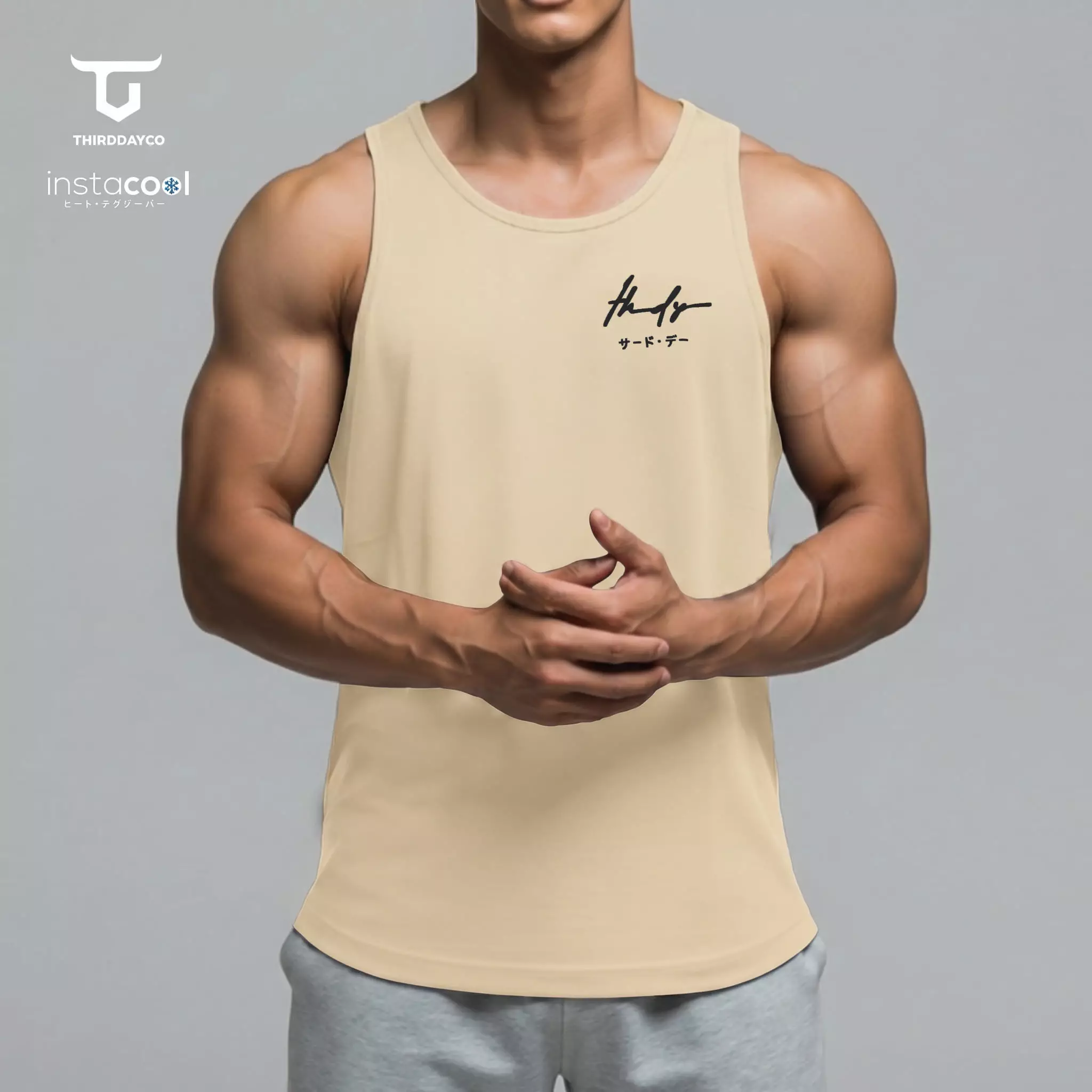 THIRDDAY Kutung Pria Casual SVN thdysign dakir cream MUA01