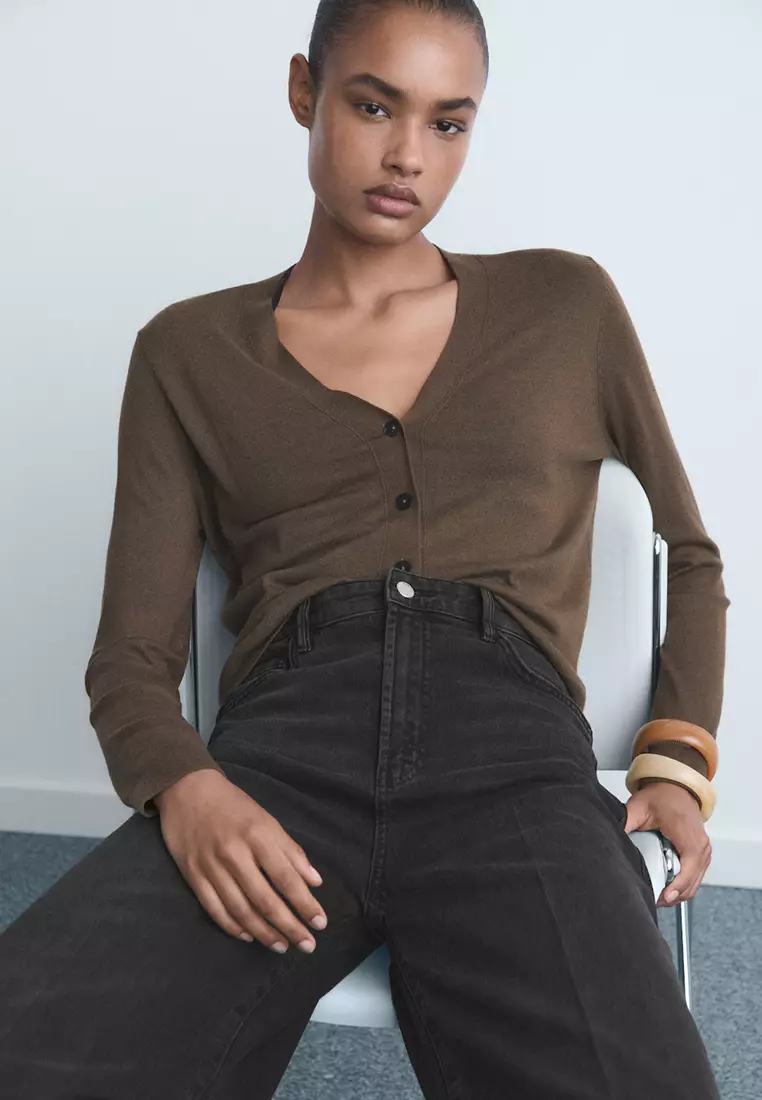 High-Waisted Wide-Leg Jeans