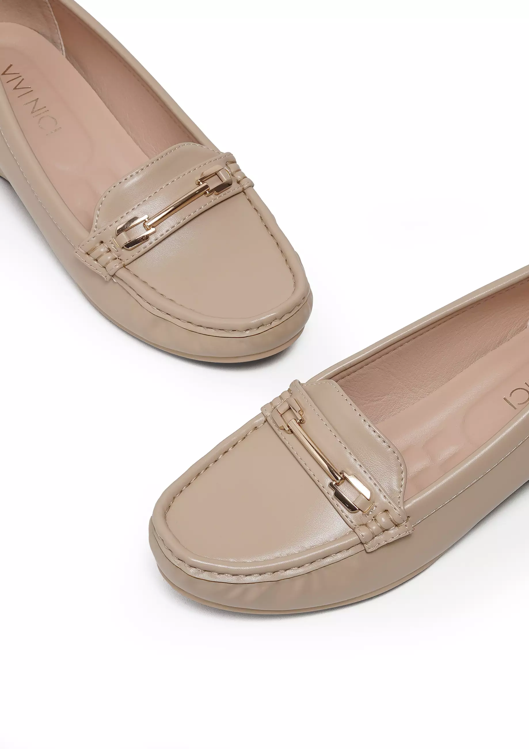 VIVI NICI - Dona Sepatu Kerja Wanita Hak 5 Cm Biscuit Beige