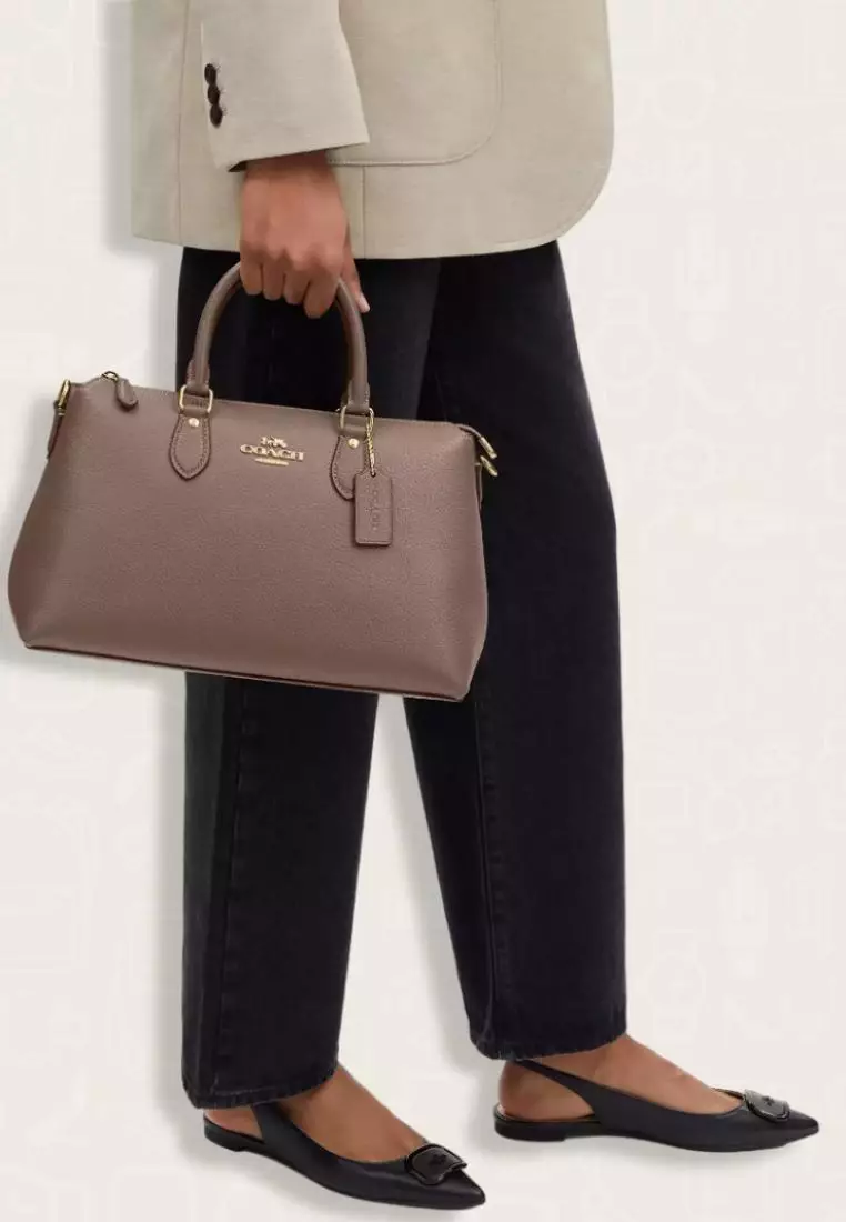 Coach Georgia Satchel Bag Dark Stone