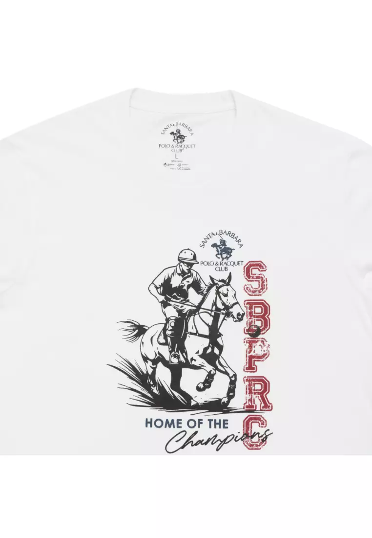 Santa Barbara Polo & Racquet Club Men's Round Neck Short Sleeve 09815-4320