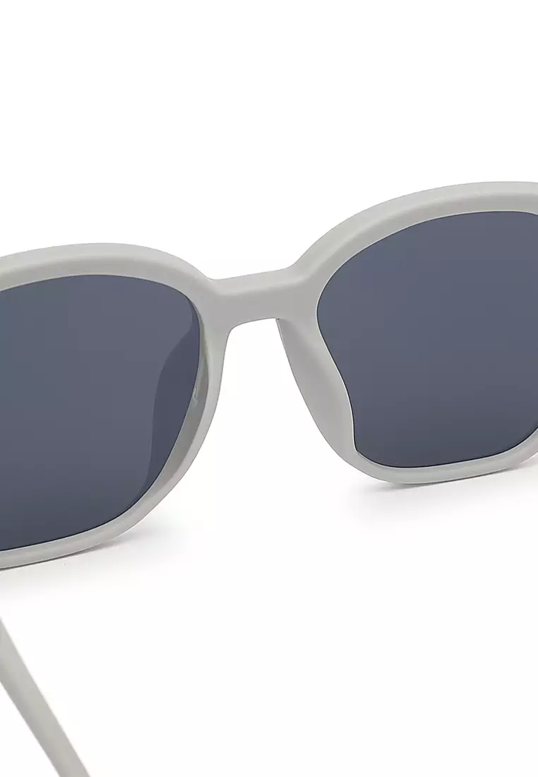 Unisex Fashion Sunglasses - White Mud Grey