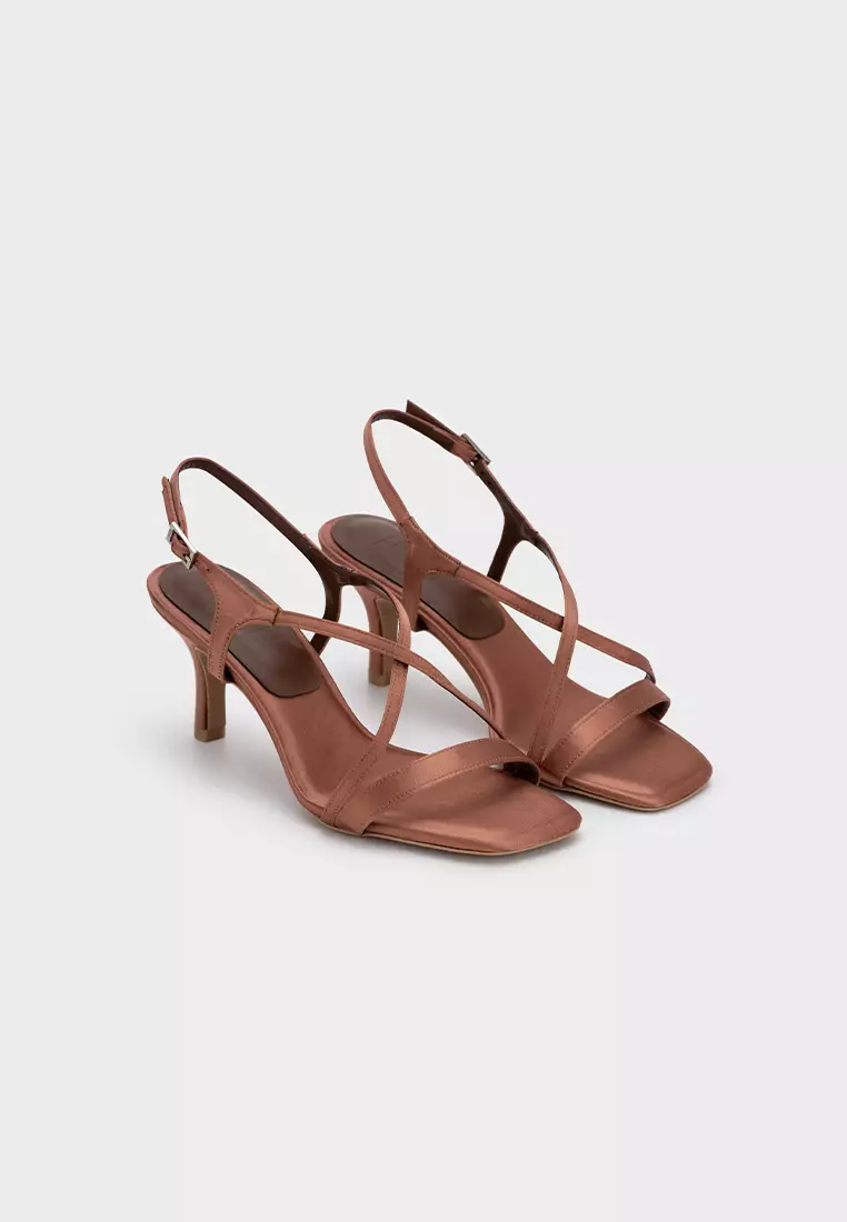 CLOUDFOAM STRAPPY SQUARE TOE MID HEEL SANDAL