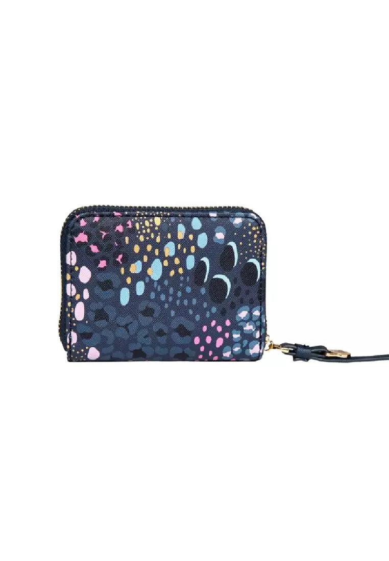 Small Zip Pouch Wristlet - Night Blue