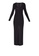 ZALORA OCCASION black Metallic Plunge Neck Dress 0941CAAF0C7D6EGS_5