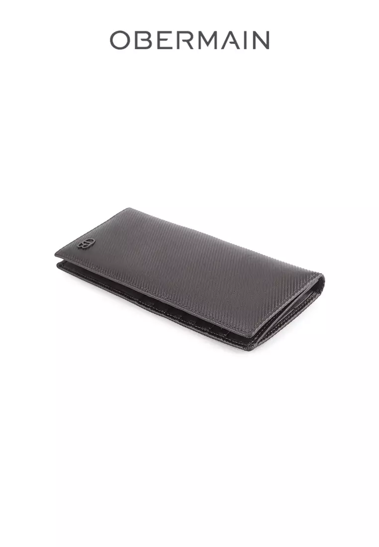 RFID Long Wallet Genuine Leather Brown