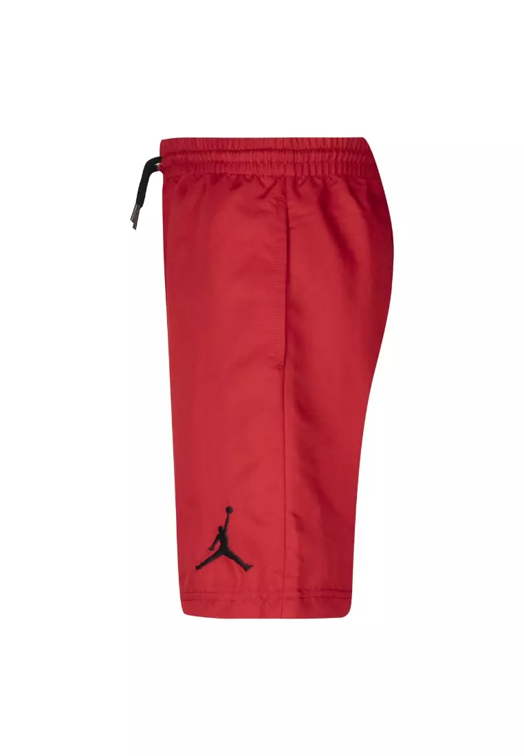 Red fleece best sale shorts