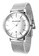 EGLANTINE white and silver EGLANTINE® Paname 40mm Unisex Silver Alloy case Quartz Watch, white dial on Steel Milanese Bracelet 3609CACB696BDAGS_1
