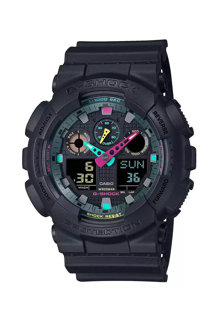 Jual G Shock Casio G Shock Jam Tangan Pria Black Resin Ga 100mf