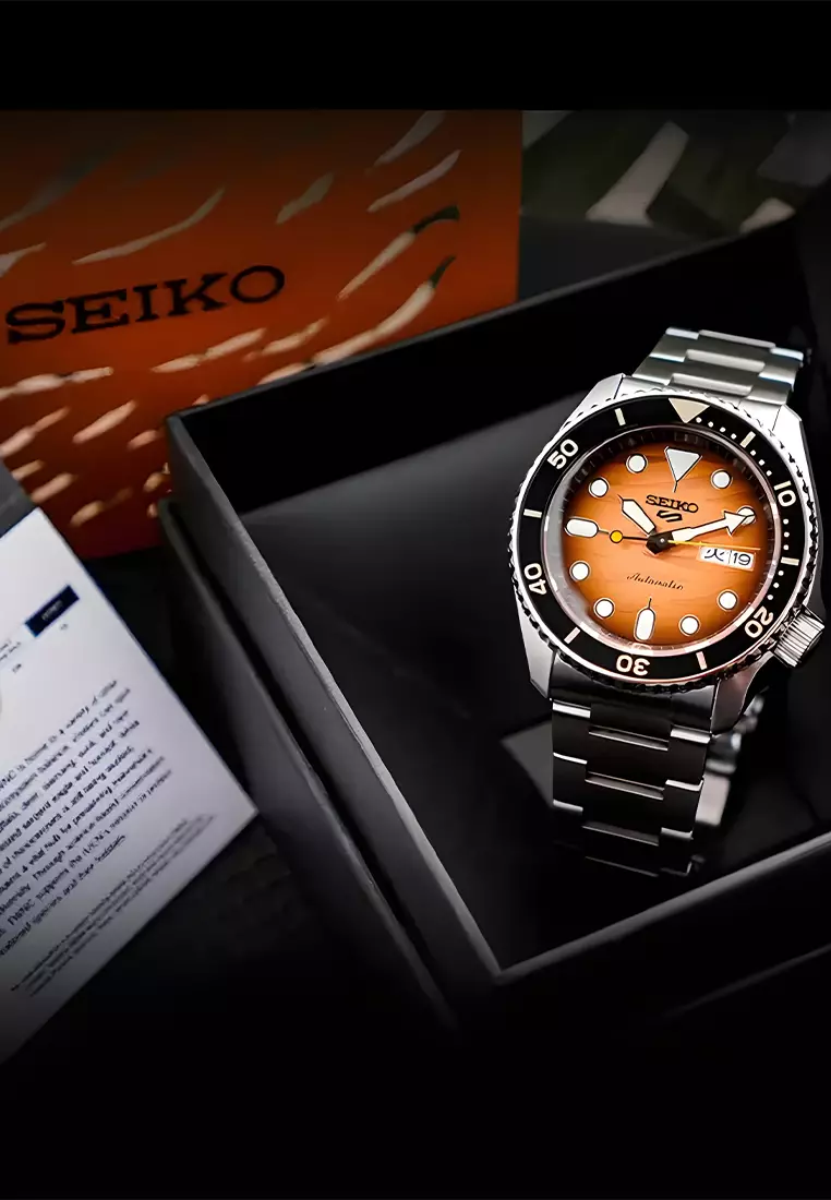 Seiko 5 Sports Harimau Sumatera SRPL45K1 - Jam Tangan Analog Pria - Indonesian Exclusive Model Limited Edition of 1000pcs
