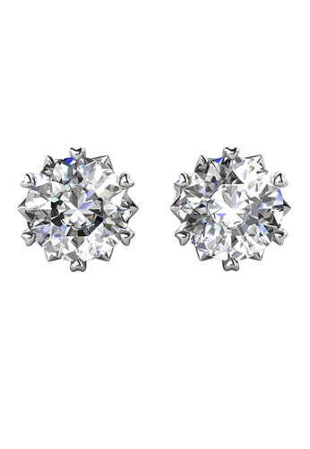 Her Jewellery Sweet Elegance Earrings (White Gold) - Made with Swarovski Crystals 429BEAC0D84089GS_1
