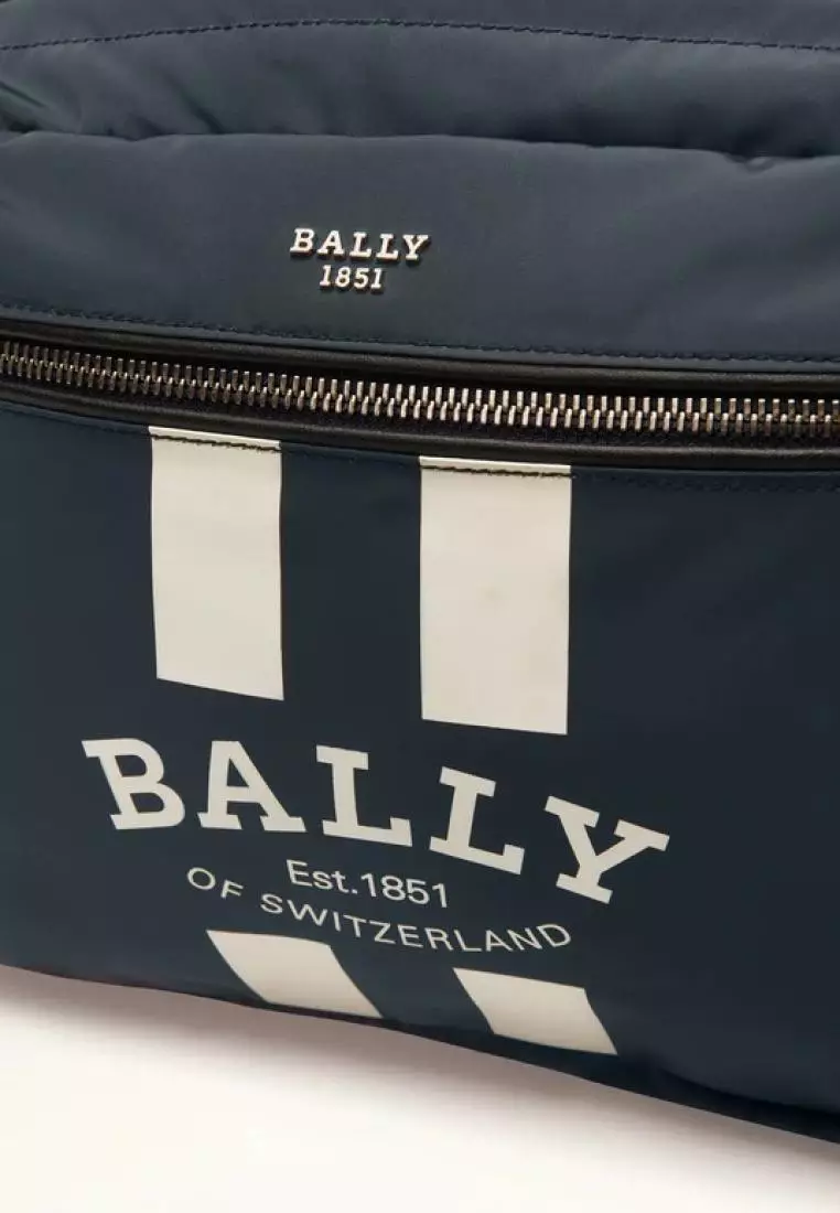 Bally Fixie Nylon Backpack Navy