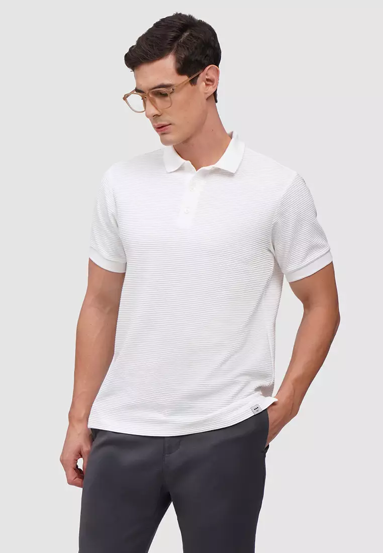 O.O.O. Textured Polo Shirt