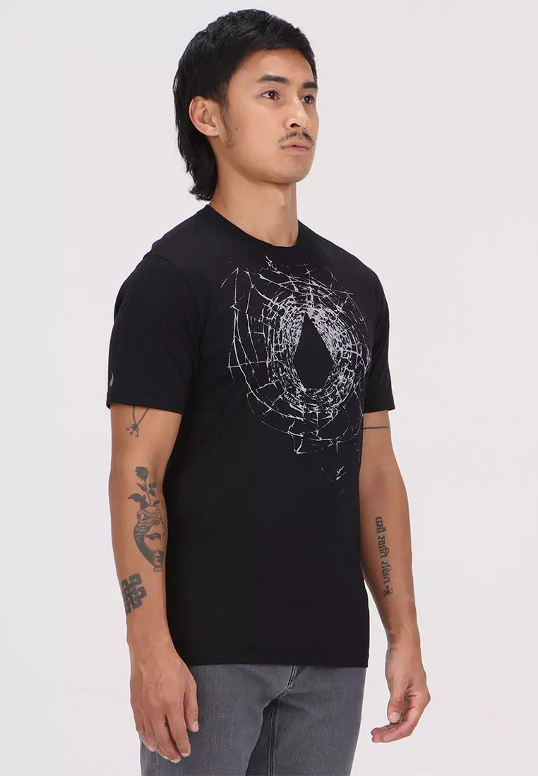 MSF CRACKED STONE SHORT SLEEVE TEE BLACK
