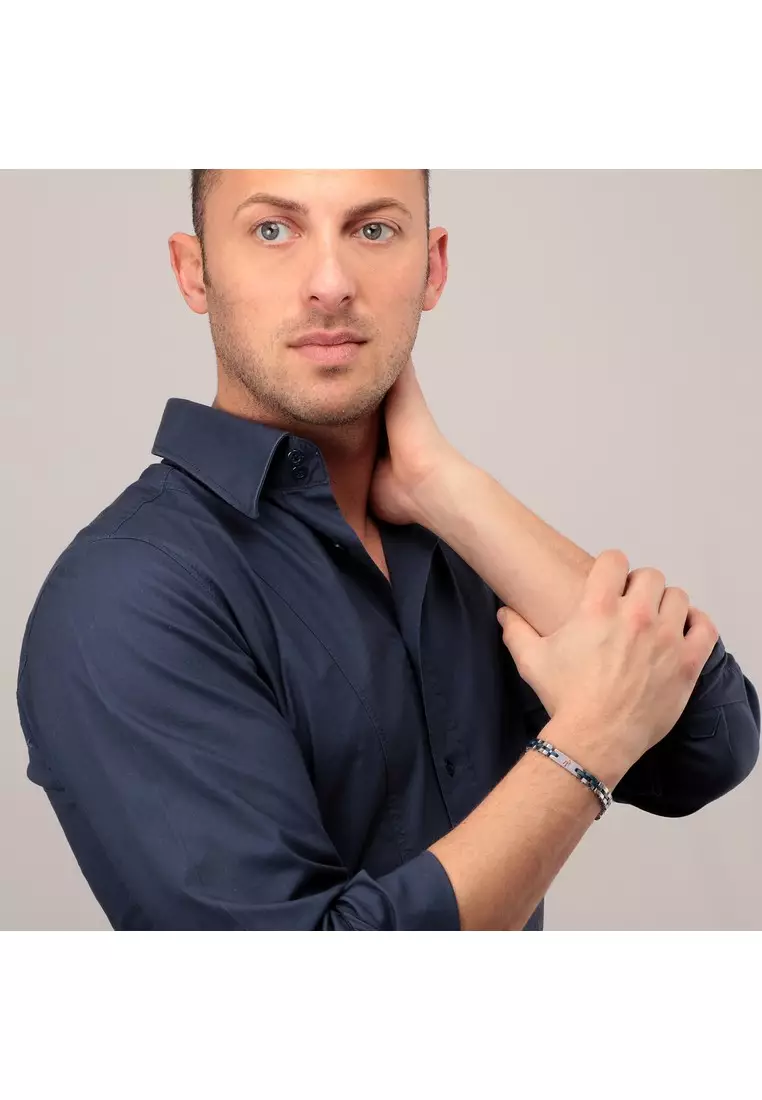 Maserati Jewels 210mm Men's Stainless Steel Bracelet JM220ASR08 (Adjustable)