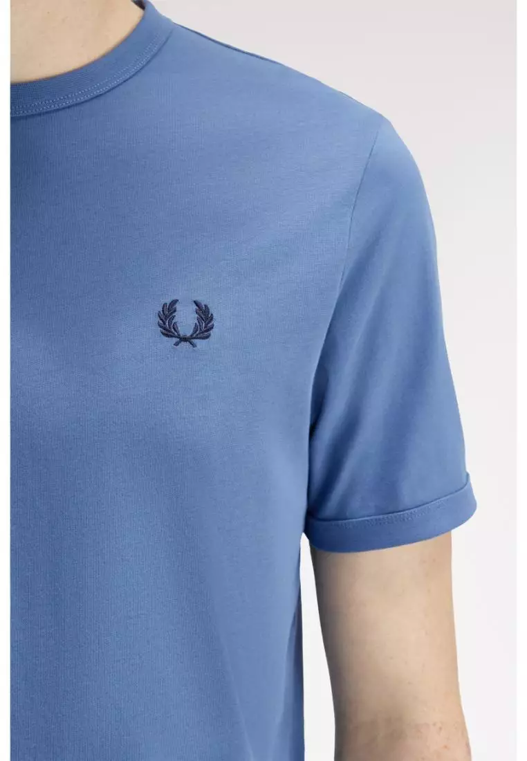 Fred Perry M3519 Ringer T-Shirt (Ace Blue)