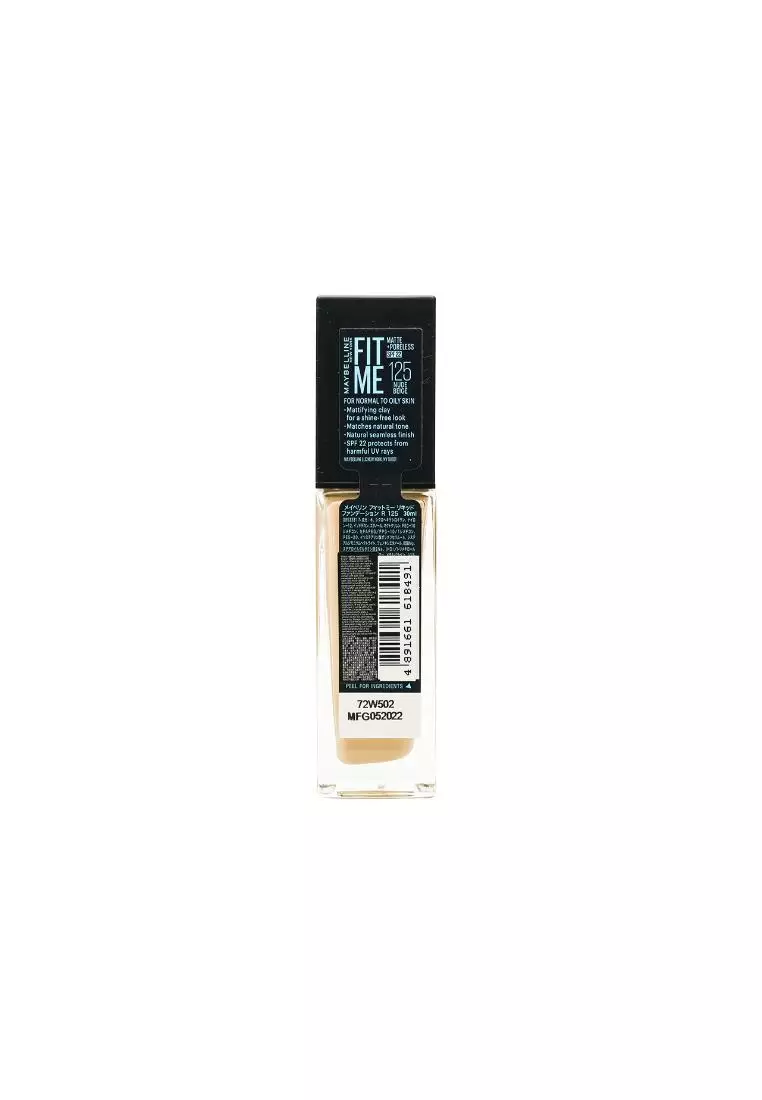 MAYBELLINE Fit Me！Matte + Poreless Foundation 30ml #125