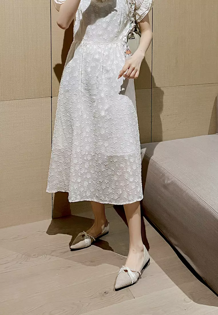 Elegant Pointed Satin Flat Shoes WW07-1