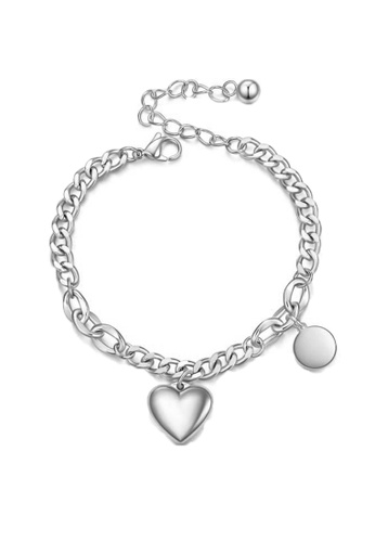 CELOVIS silver CELOVIS - Desiree Heart Bijoux Pendant with Round Tag Bracelet in Silver 46E10AC45A4C82GS_1