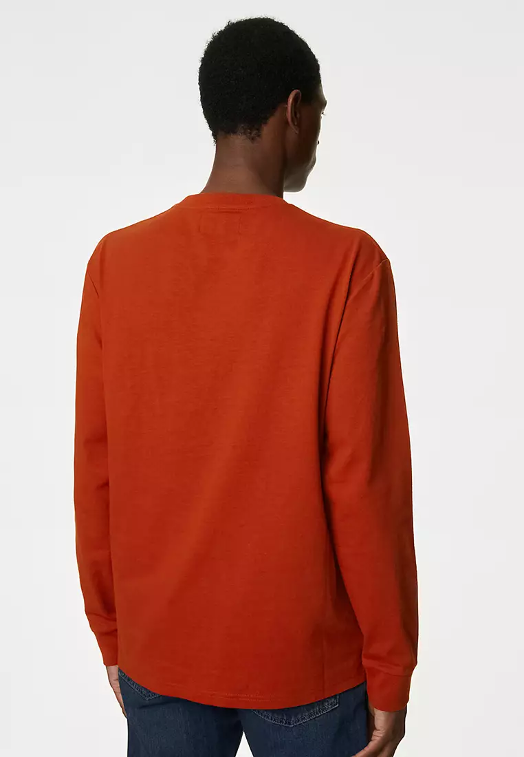 Pure Cotton Heavyweight Long Sleeve T-Shirt