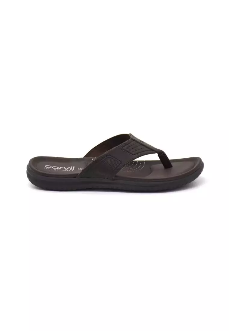 Carvil Sandal Pria Kevin 01-M Dark Brown