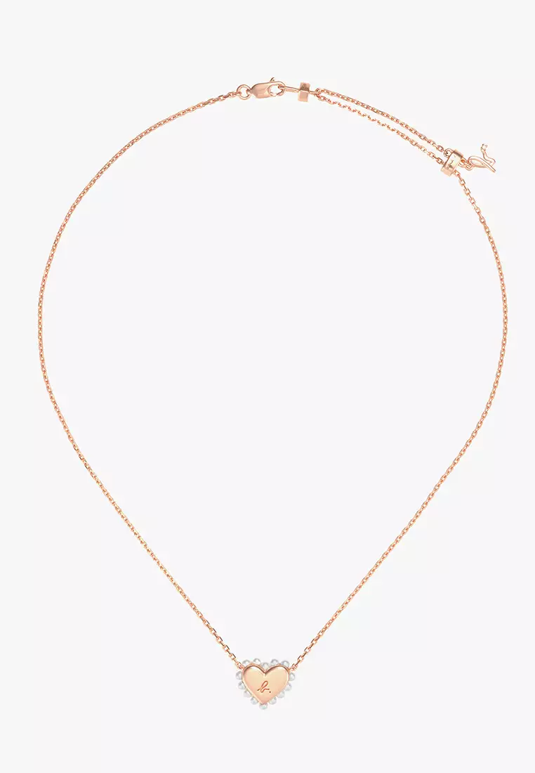 Love Heart Pearl Necklace