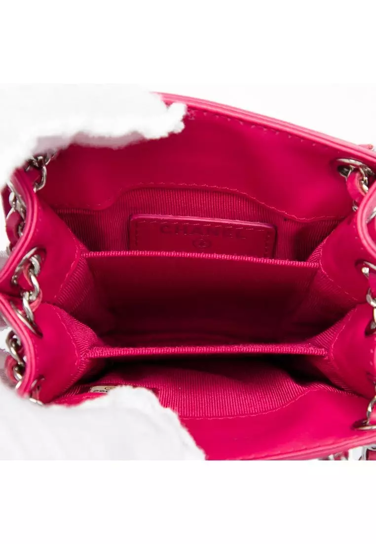 Pre-Loved Chanel Cc Patent Phone Holder Crossbody