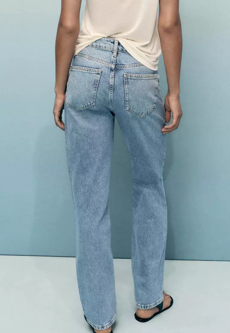 Matilda Medium-Rise Straight-Fit Jeans